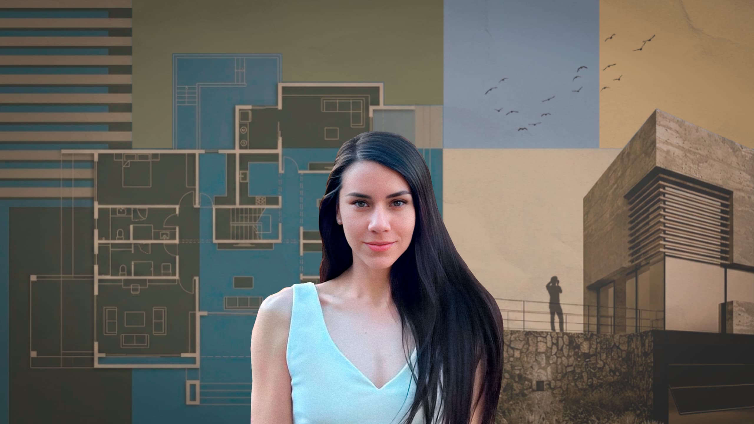 Postproducción de renders y creación de láminas arquitectónias con Photoshop e Illustrator.